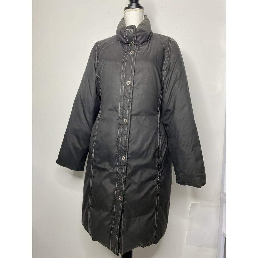 Michael Kors Large Women's Black Down Puffer Winter Jacket Coat-Missing Hoodie